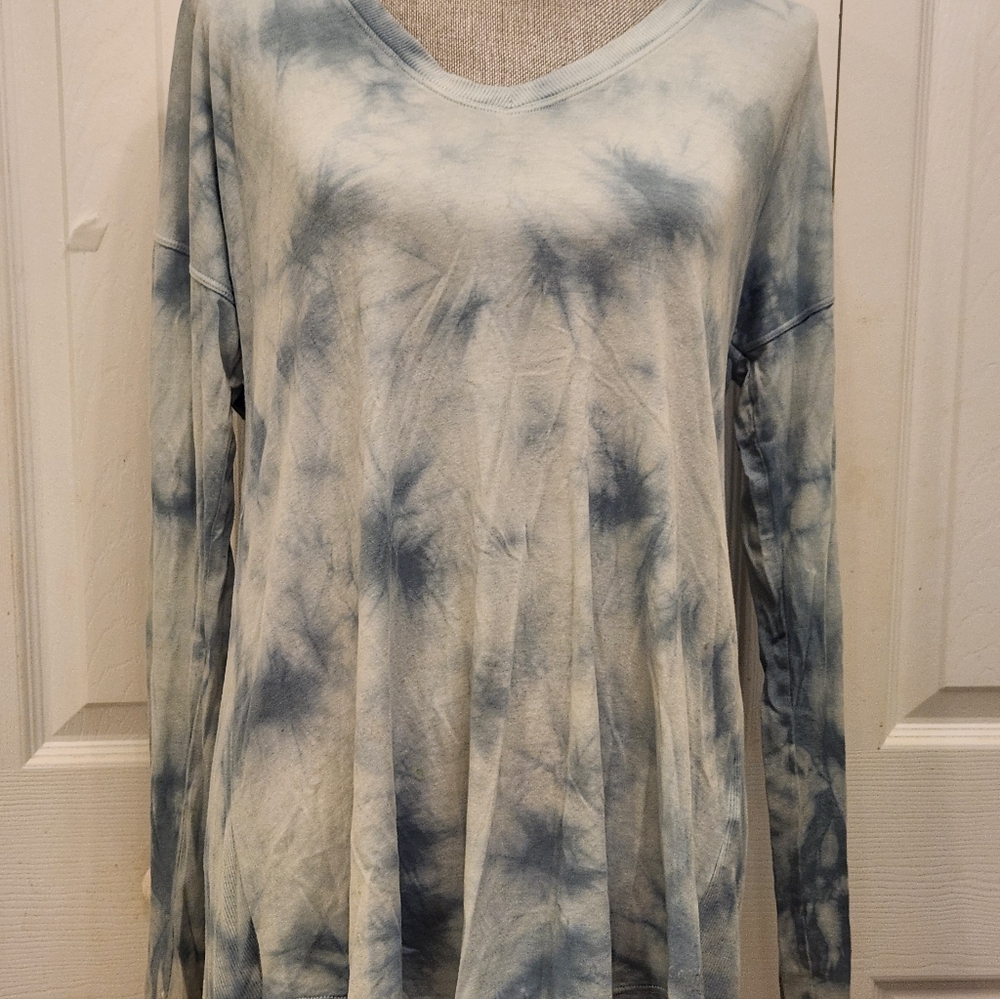 Calvin Klein Women's Tie-Dye Long Sleeve Top Sz Sm